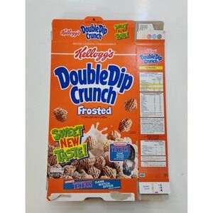 1993 Kellogg's Double Dip Crunch Cereal Box - Nintendo TETRIS Game Watch Promo